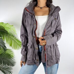 Vintage Y2K Market & Spruce Gorpcore Granola Girl Indie Cargo Anorak Jacket / L